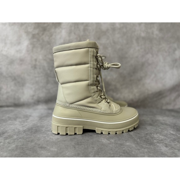 Alpine Design Women's Snow Boots Size 8 Ivory/Ivy - Picture 2 of 5